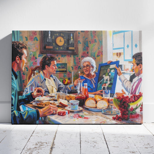 Goodfellas: One Dog Goes One Way Canvas