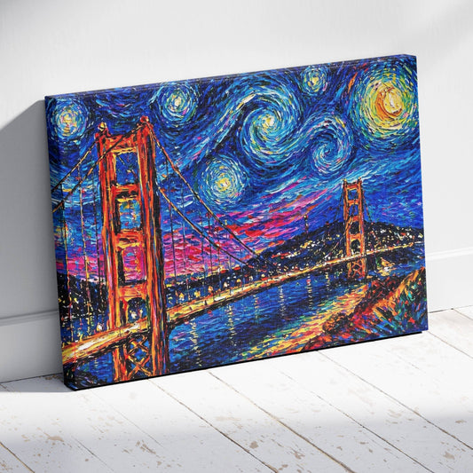Golden Hour at the Gate Canvas