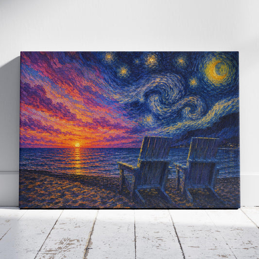 Between Sunset & Midnight Canvas