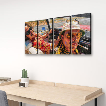 Fear And Loathing: Bat Country 4 Panels Canvas
