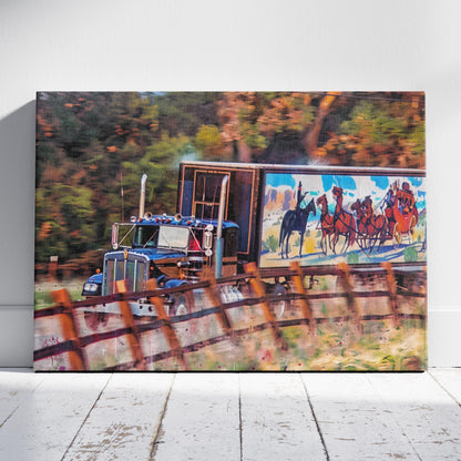Smokey and the Bandit: East Bound Rig Canvas