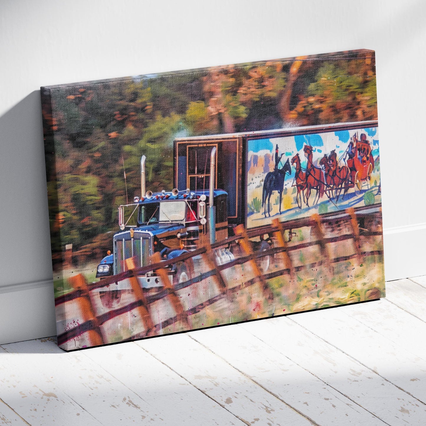 Smokey and the Bandit: East Bound Rig Canvas