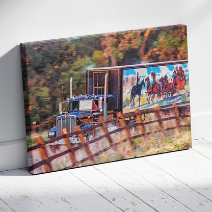 Smokey and the Bandit: East Bound Rig Canvas