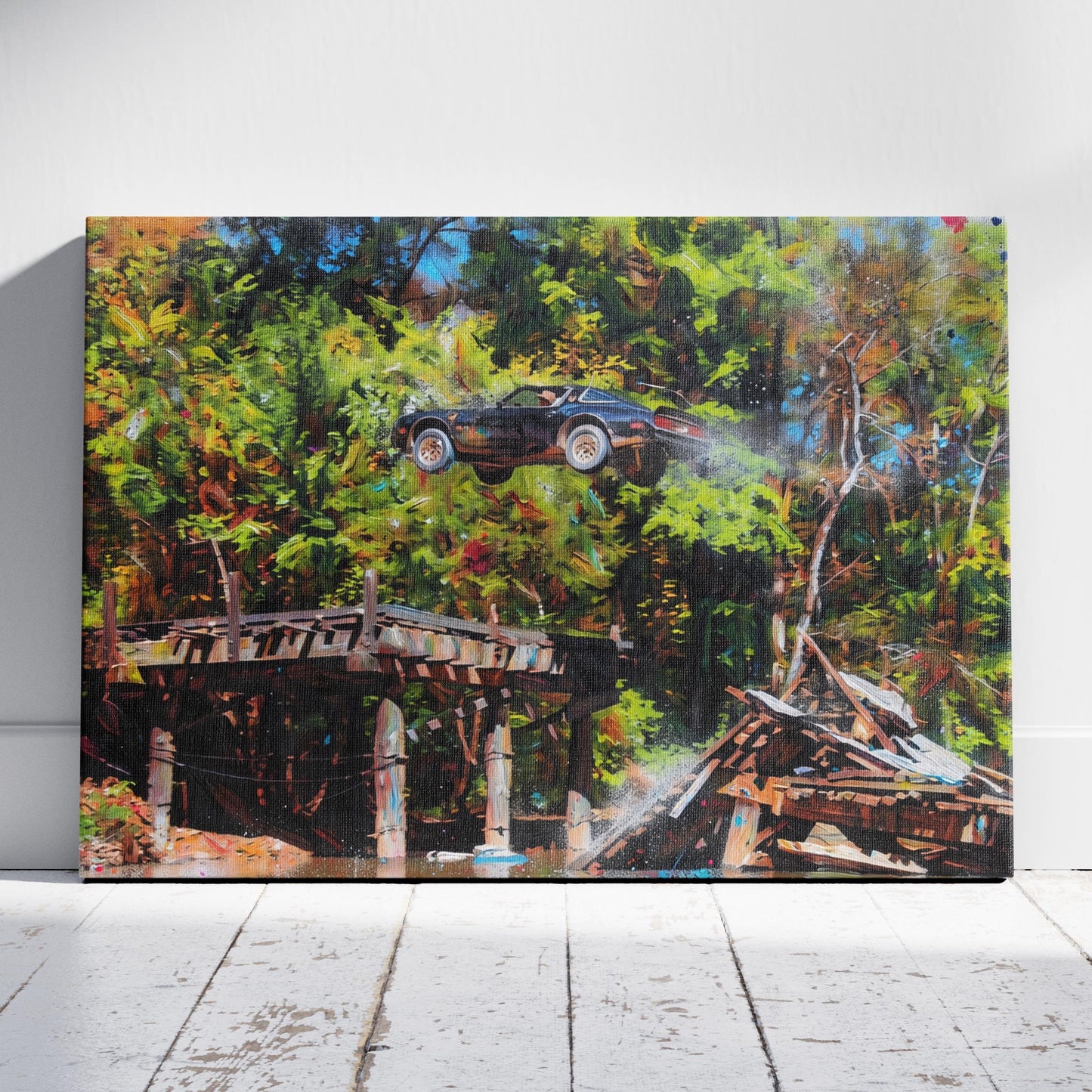 Smokey and the Bandit: Bridge Jump Canvas