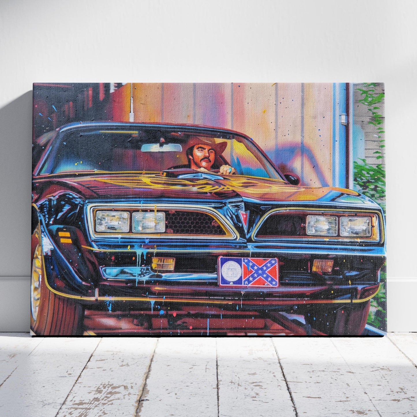 Smokey and the Bandit: Black Trans Am Canvas