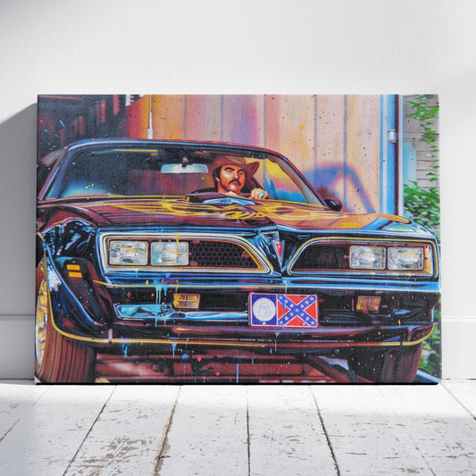 Smokey and the Bandit: Black Trans Am Canvas