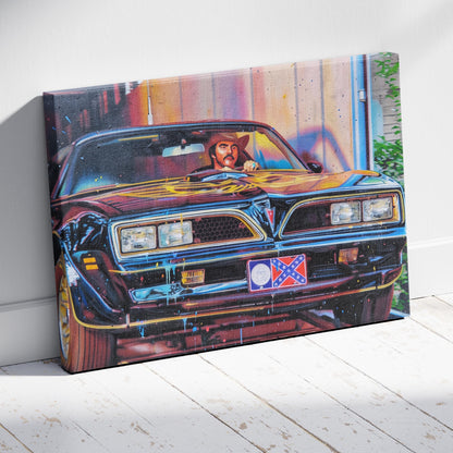 Smokey and the Bandit: Black Trans Am Canvas