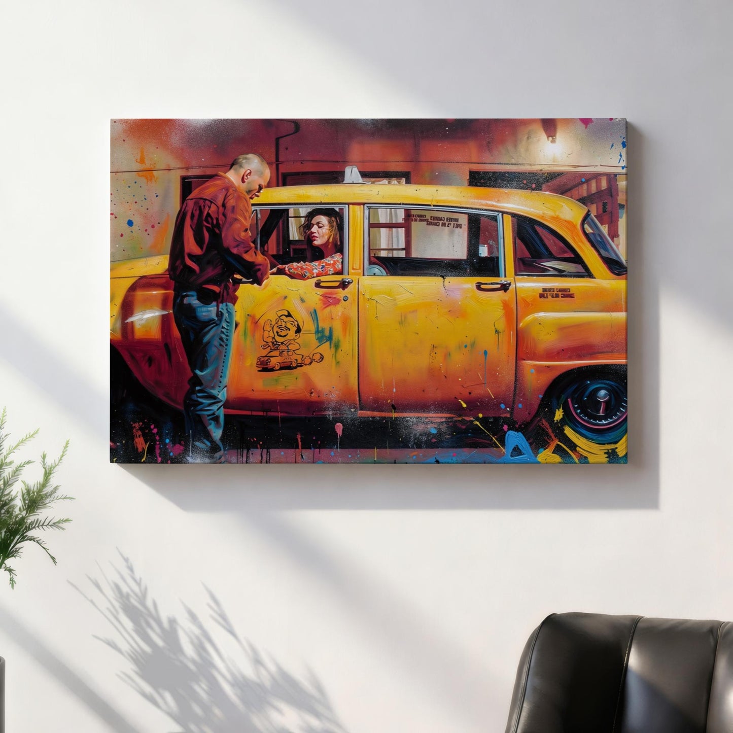 Pulp Fiction: Midnight Taxi Canvas