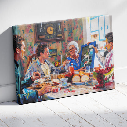 Goodfellas: One Dog Goes One Way Canvas