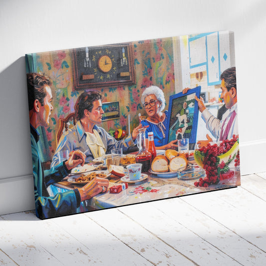 Goodfellas: One Dog Goes One Way Canvas