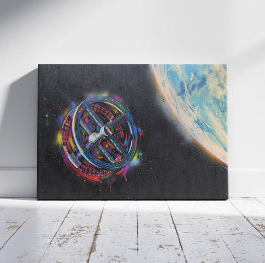 2001: Orbiting Silence Canvas