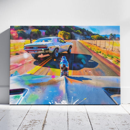 Death Proof: Rearview Chase Canvas