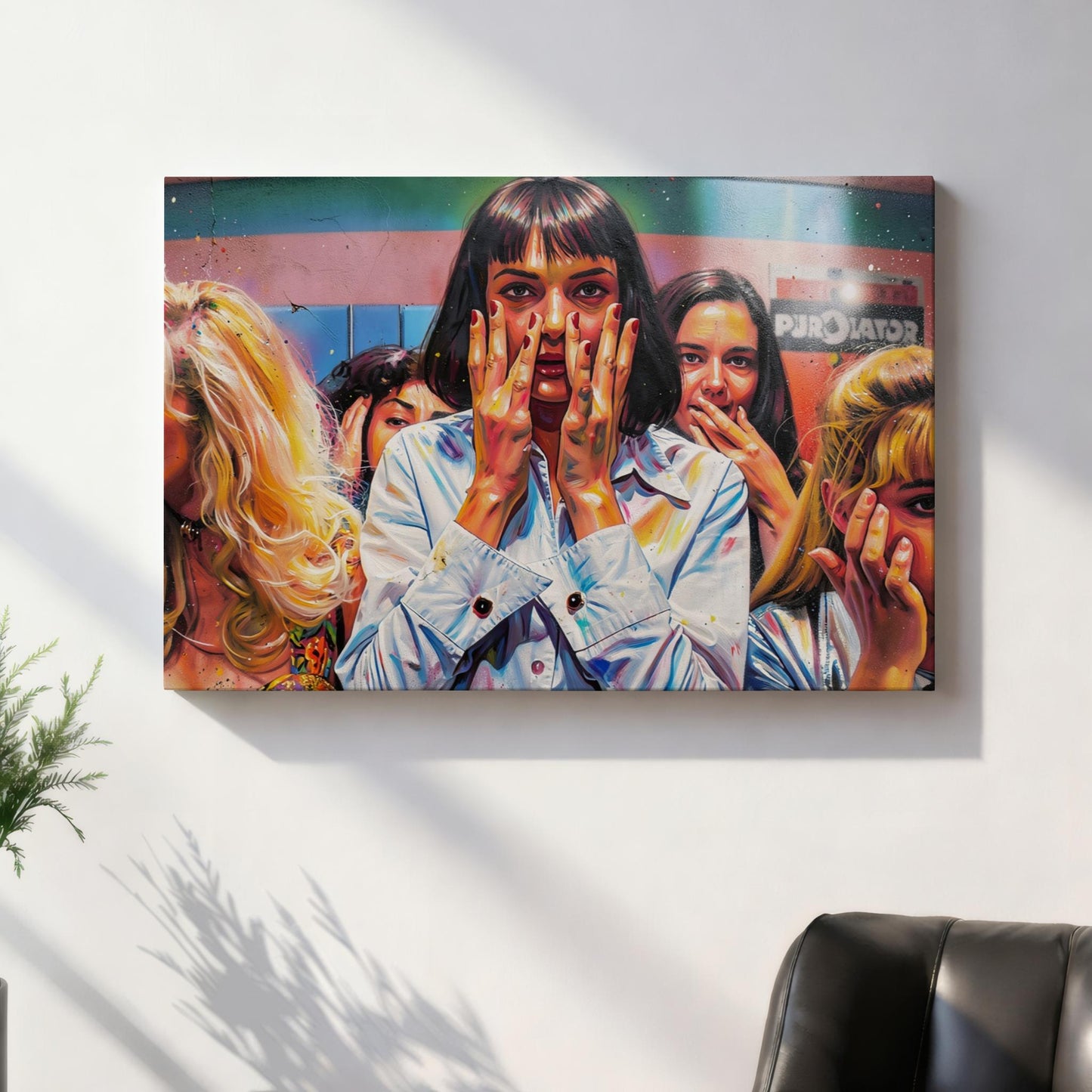 Pulp Fiction: Powder Room Canvas