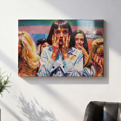 Pulp Fiction: Powder Room Canvas