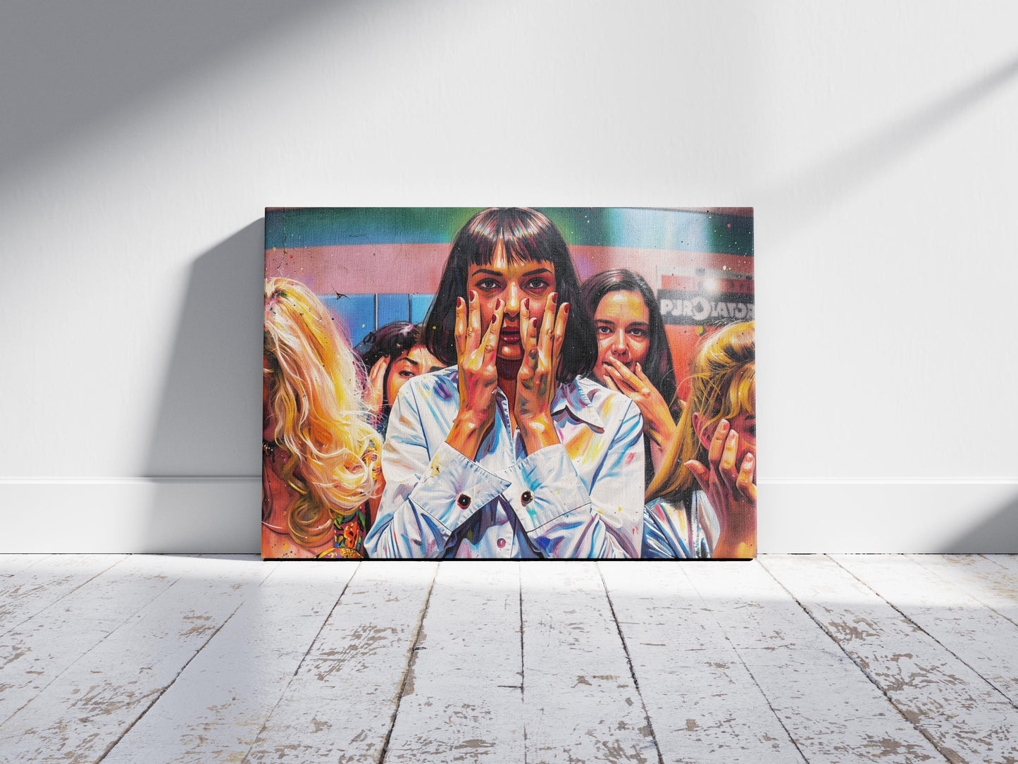 Pulp Fiction: Powder Room Canvas