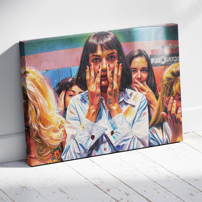 Pulp Fiction: Powder Room Canvas