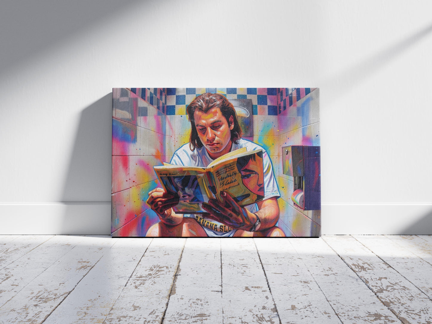 Pulp Fiction: Bathroom Reading Canvas