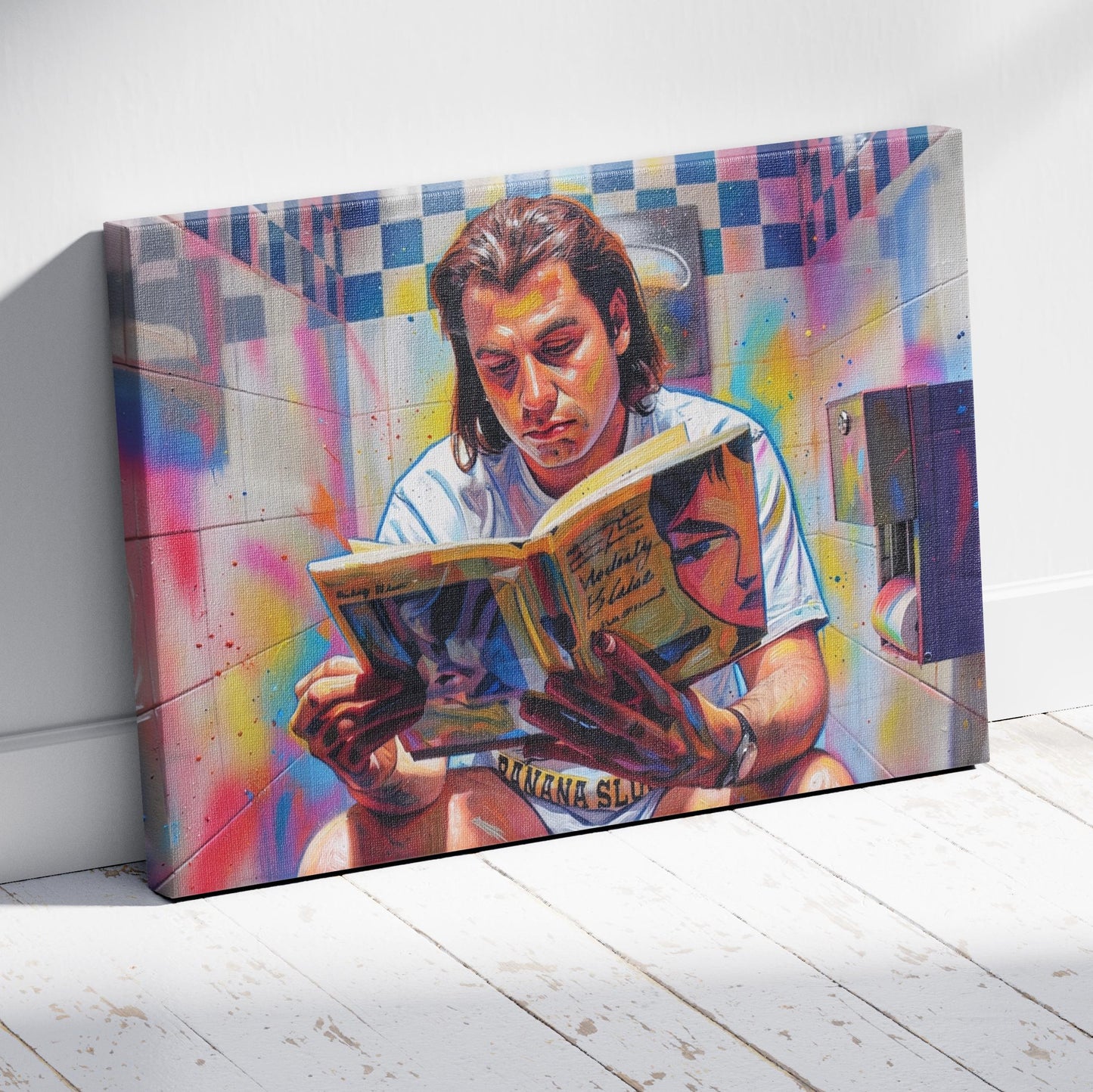 Pulp Fiction: Bathroom Reading Canvas