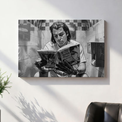Pulp Fiction: Bathroom Reading Canvas