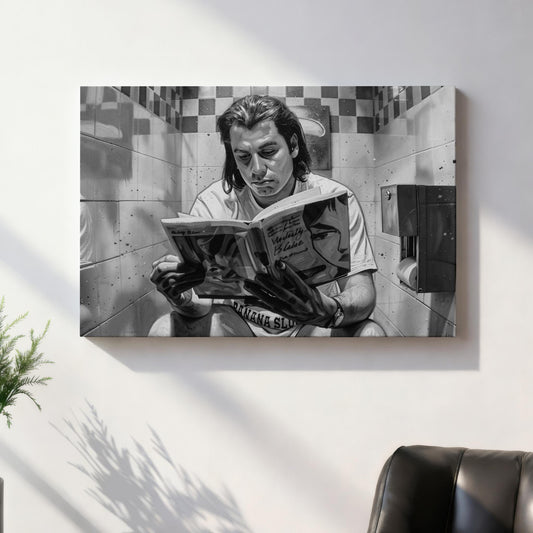 Pulp Fiction: Bathroom Reading Canvas
