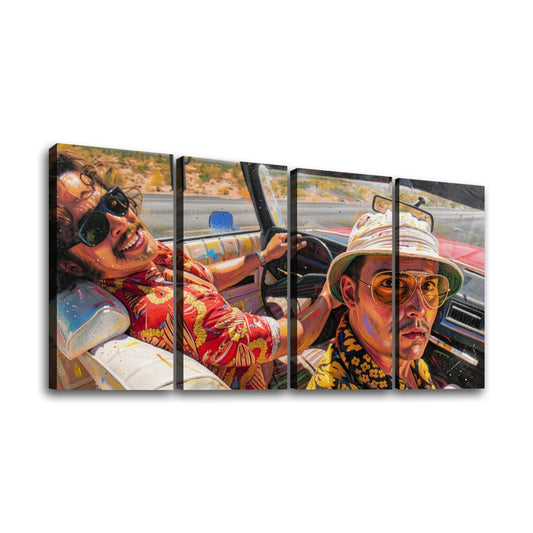 Fear And Loathing: Bat Country 4 Panels Canvas
