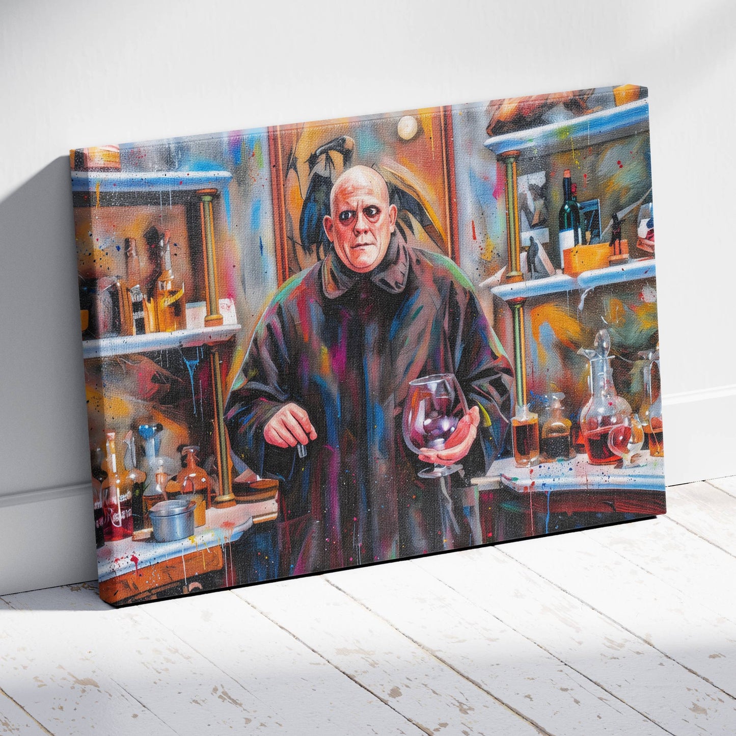 Addams Family: Movie Night with Uncle Fester Canvas
