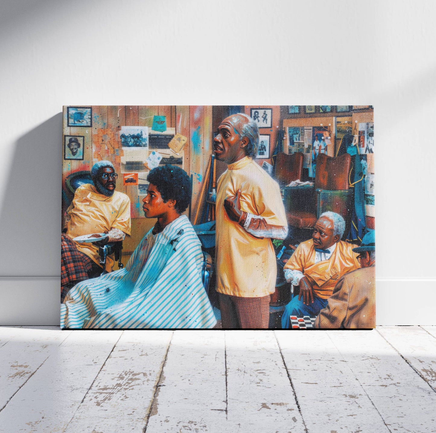 Coming to America: The Barbershop Canvas