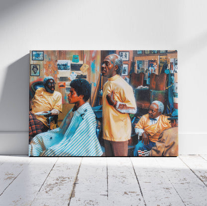 Coming to America: The Barbershop Canvas