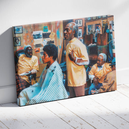 Coming to America: The Barbershop Canvas