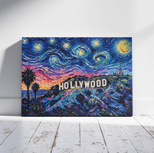 Dreams Above Hollywood Canvas