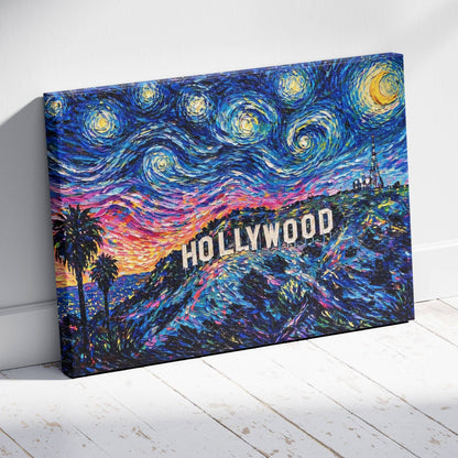 Dreams Above Hollywood Canvas