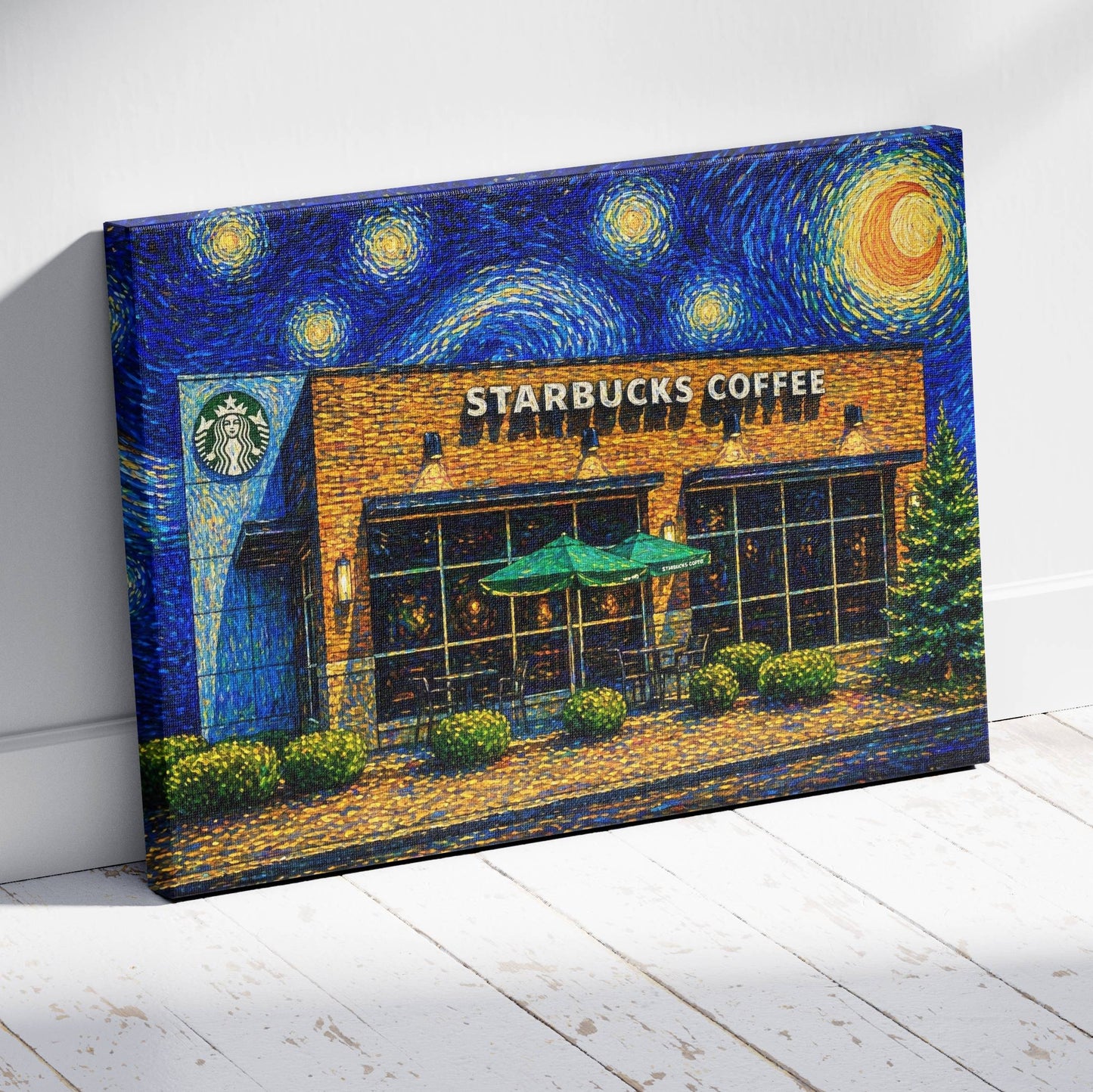 Golden Hour Coffee Run Canvas