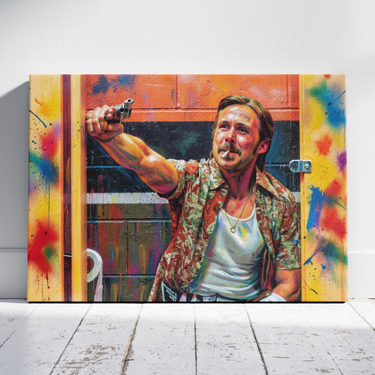 The Nice Guys: Bathroom Standoff Canvas