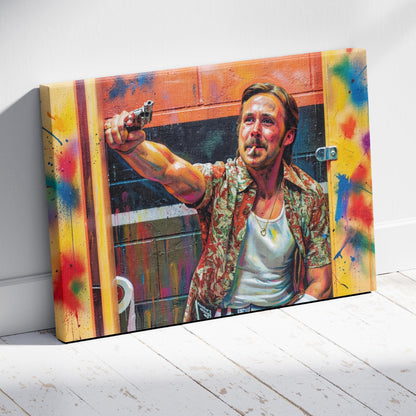 The Nice Guys: Bathroom Standoff Canvas