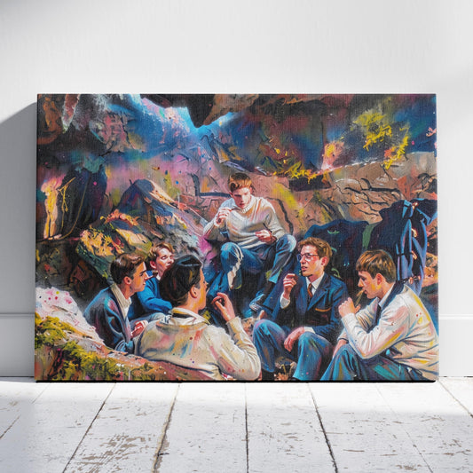 Dead Poets Society Cave Meeting Canvas