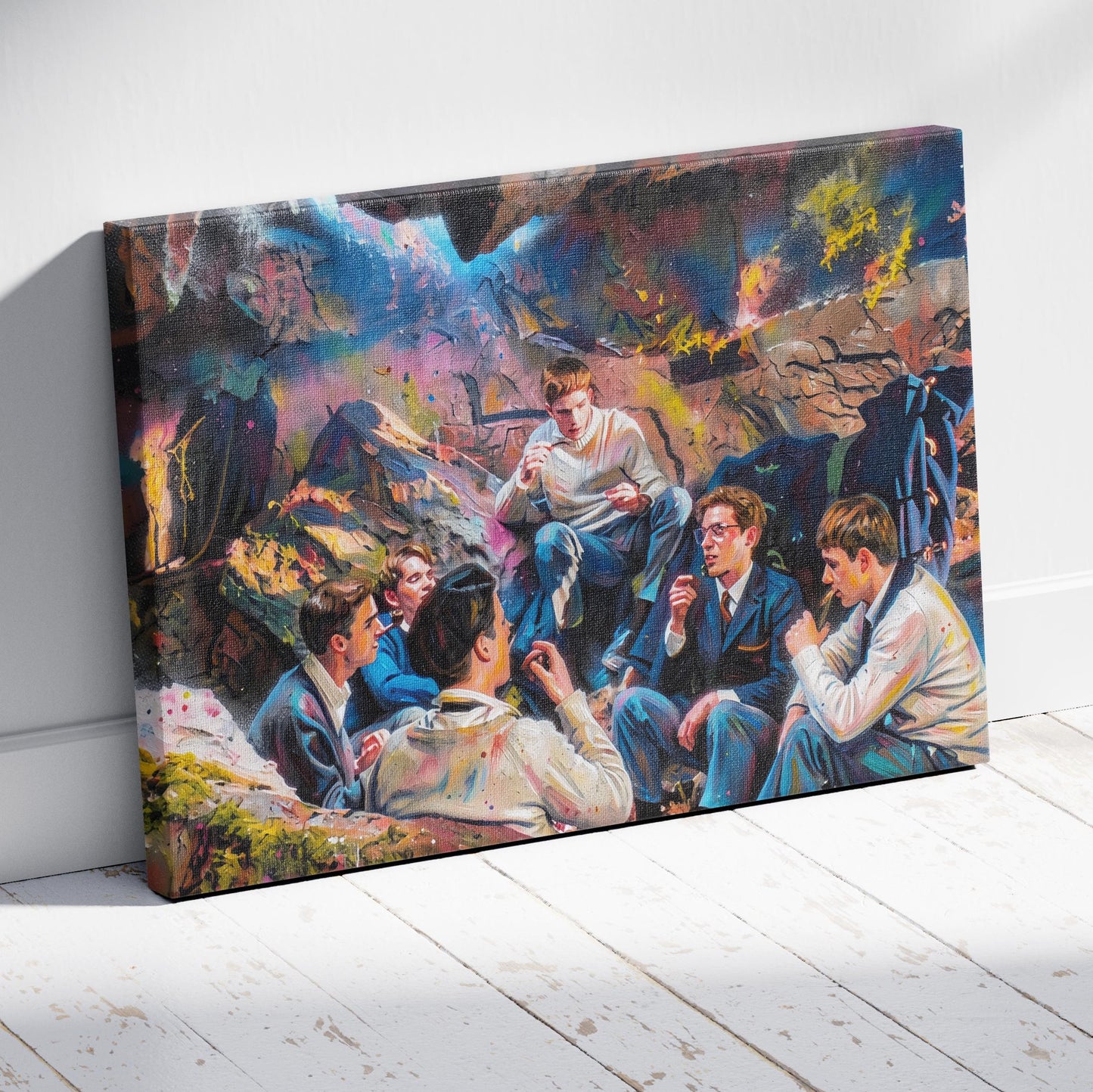 Dead Poets Society Cave Meeting Canvas