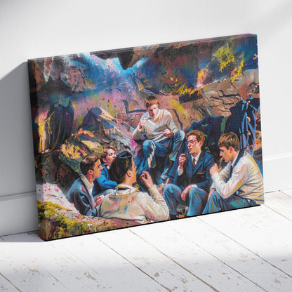 Dead Poets Society Cave Meeting Canvas