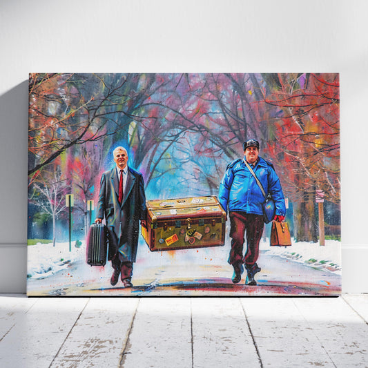 Planes, Trains and Automobiles: Walking Home Canvas