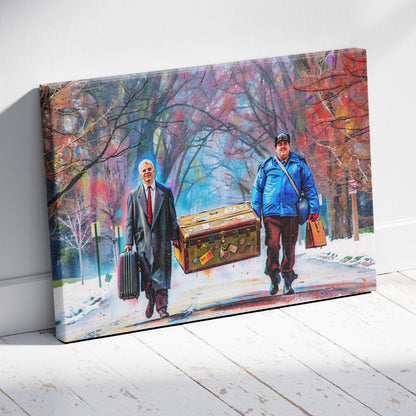 Planes, Trains and Automobiles: Walking Home Canvas