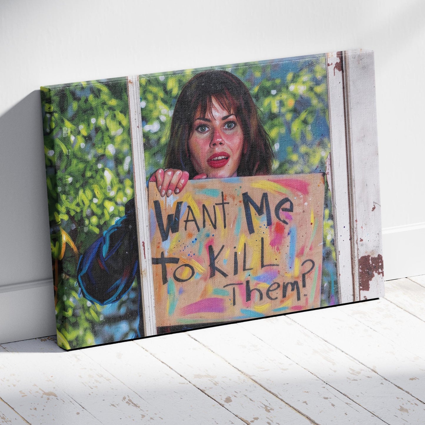 The Waterboy: Vicki at the Window Canvas