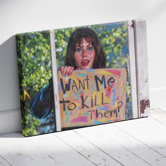 The Waterboy: Vicki at the Window Canvas