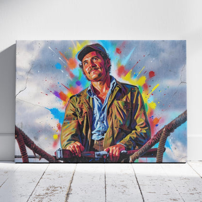 Jaws: Captain Quint Canvas