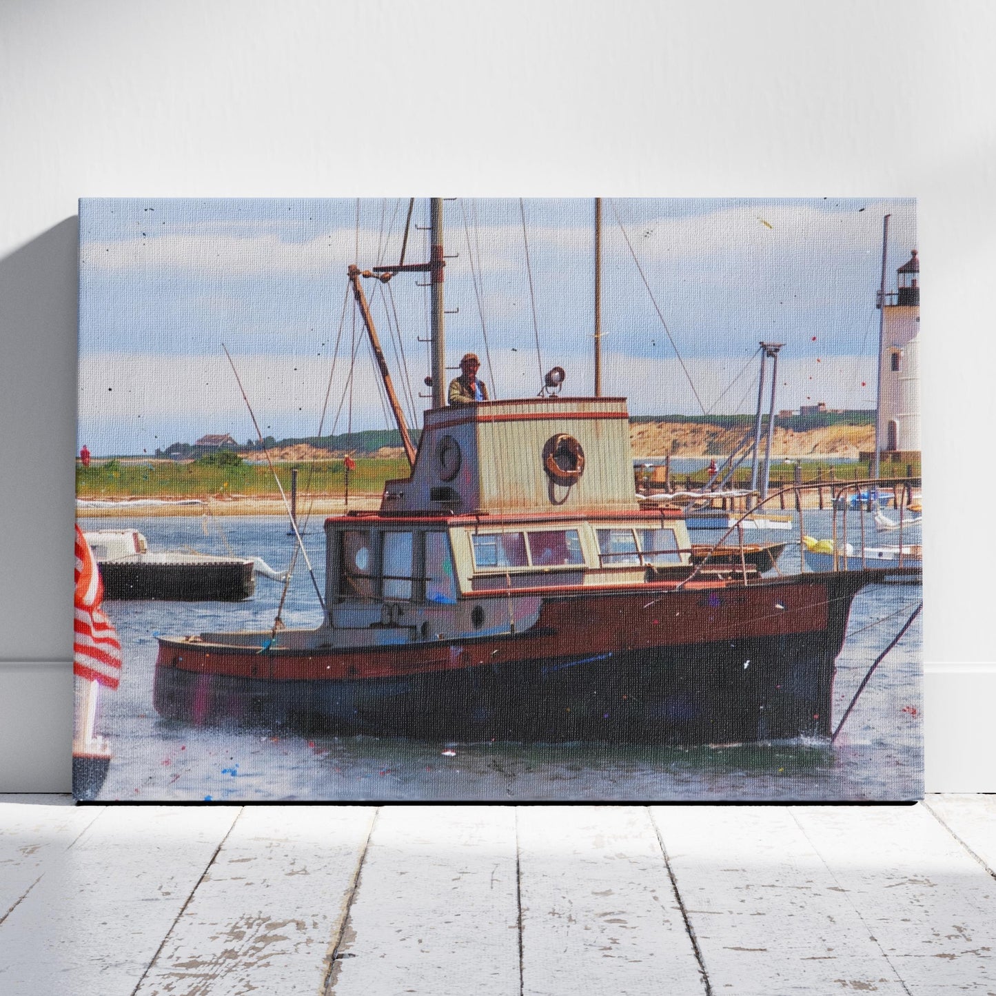 Jaws: Entering Amity Harbor Canvas