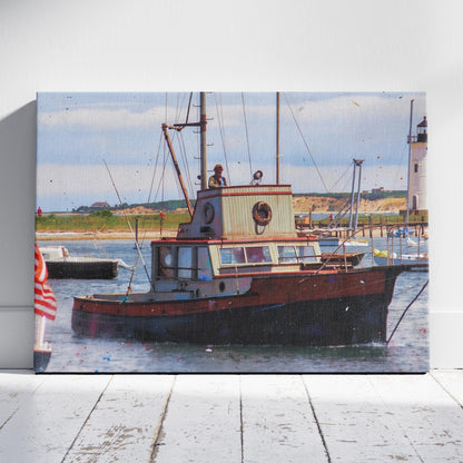 Jaws: Entering Amity Harbor Canvas