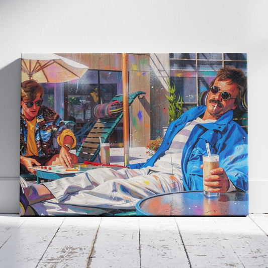 Weekend at Bernie’s: Poolside Bernie Canvas