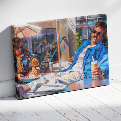 Weekend at Bernie’s: Poolside Bernie Canvas
