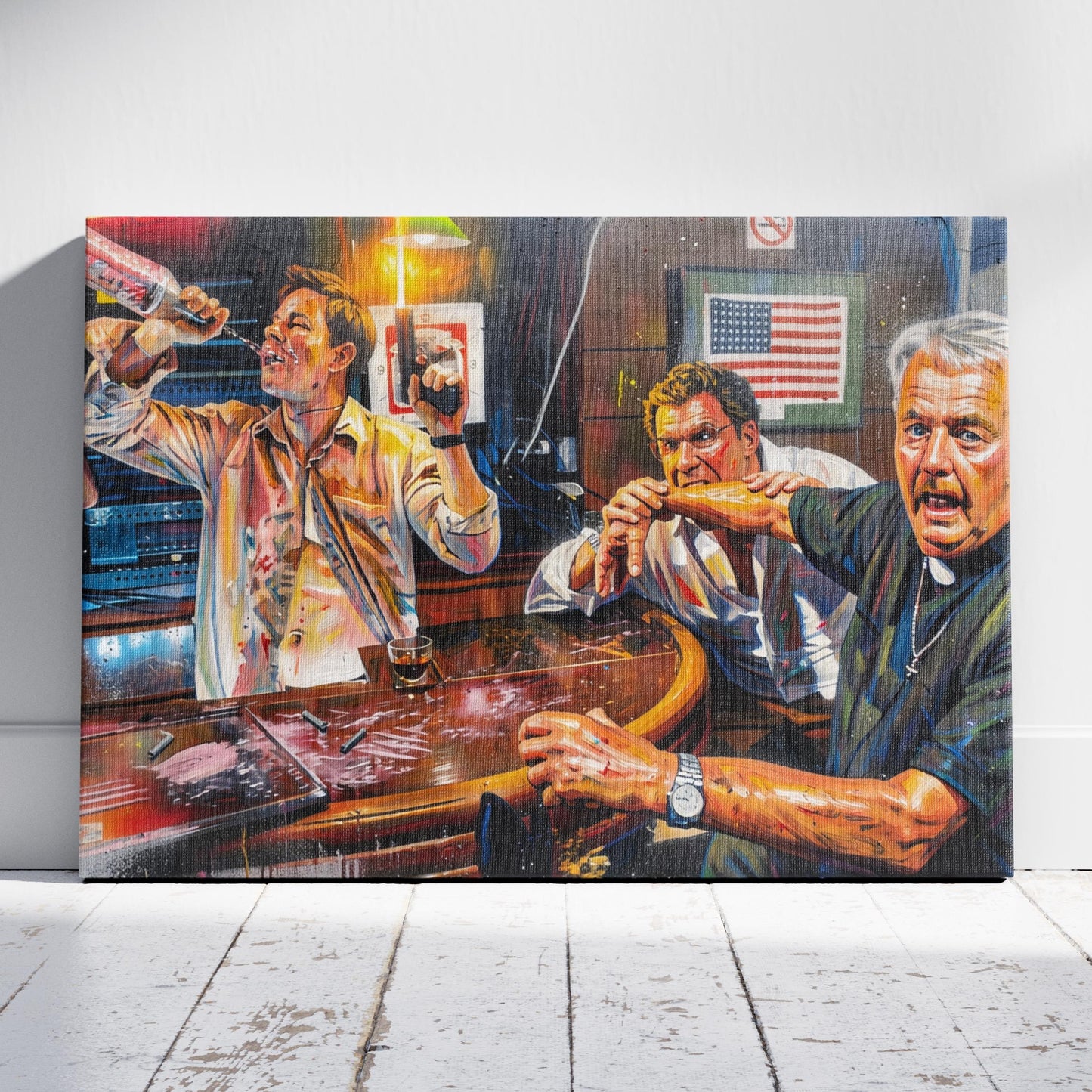 The Other Guys: Clergy Night Gone Wrong Canvas