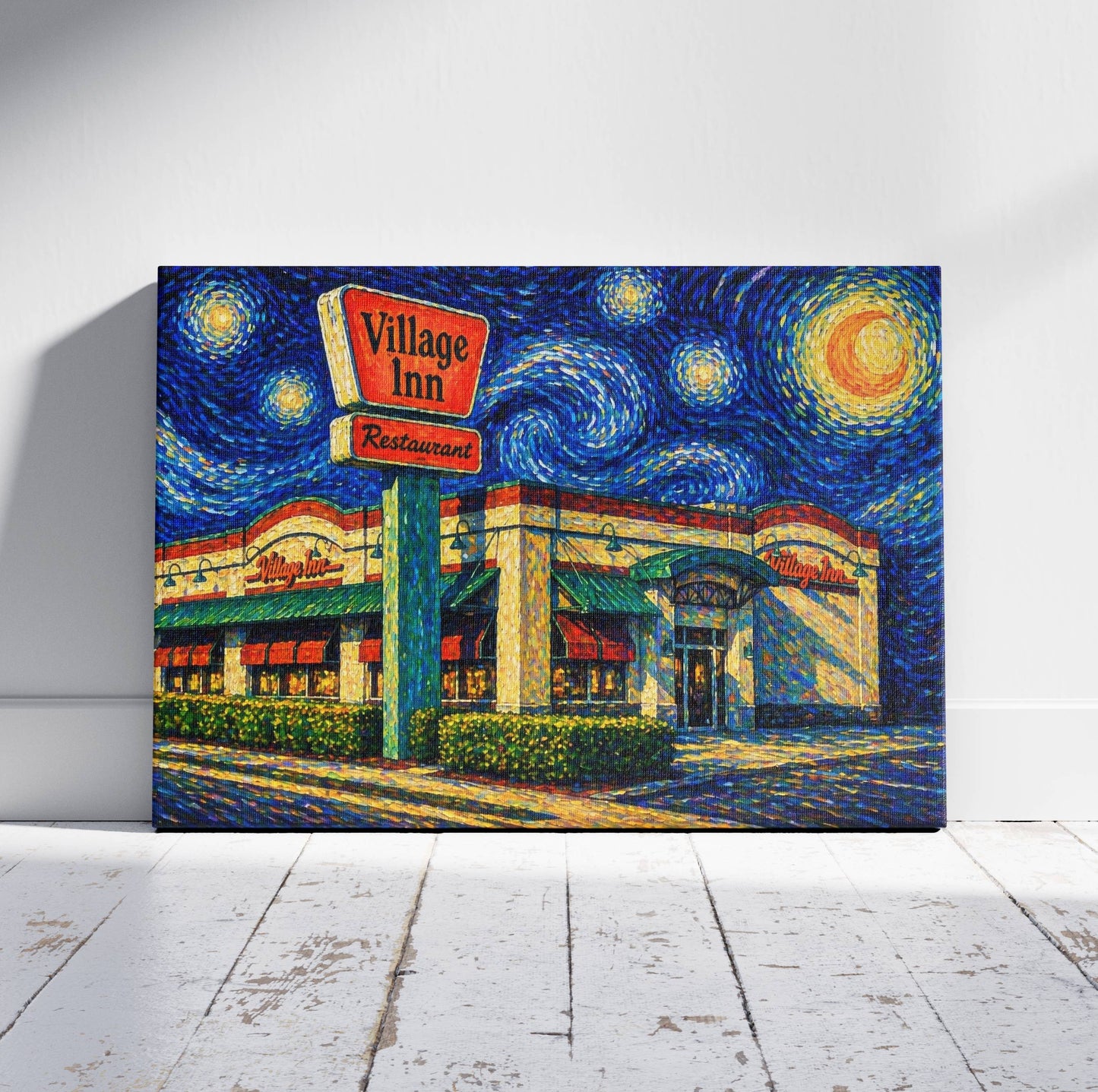 Midnight Pie Run Canvas