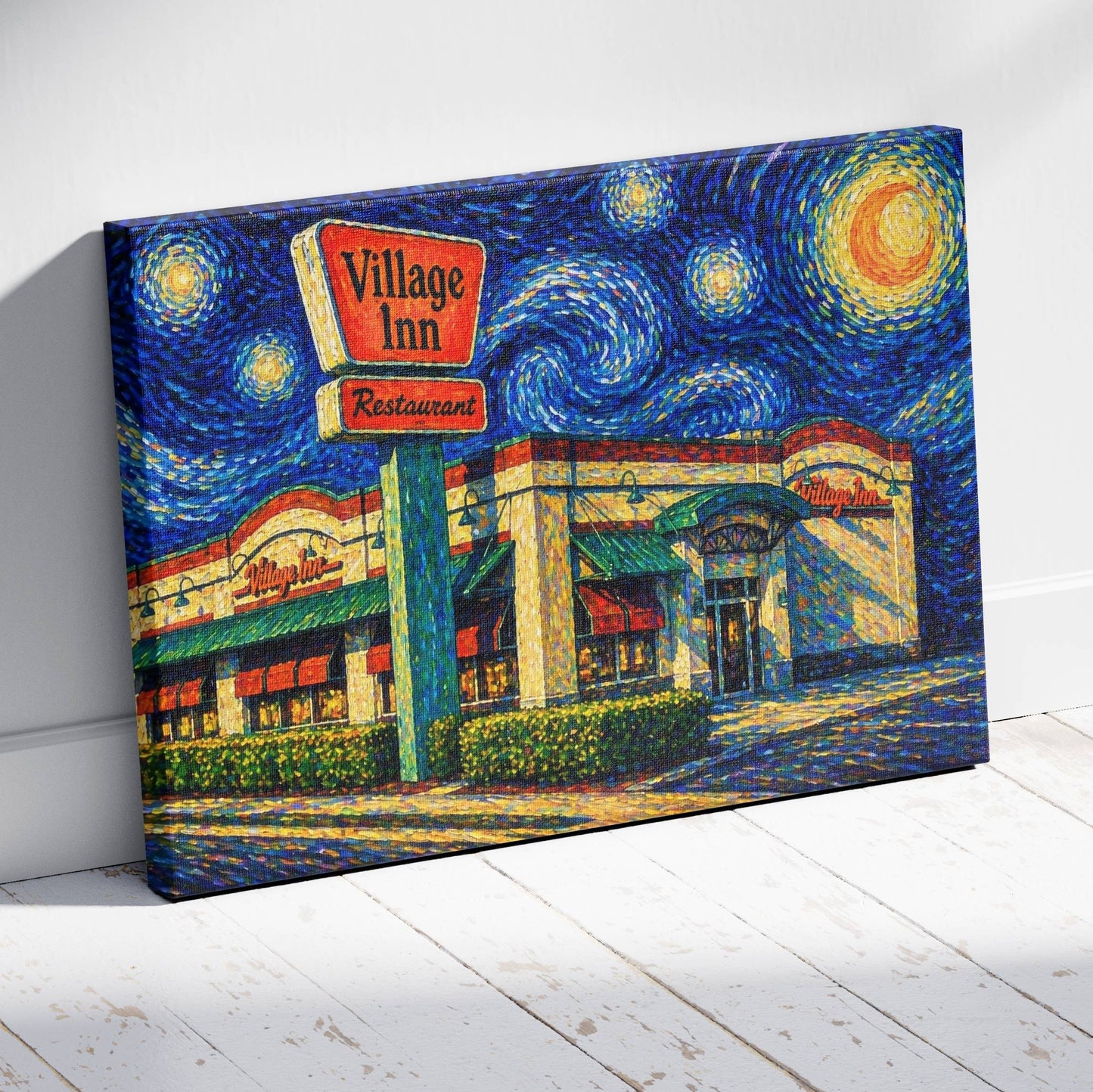 Midnight Pie Run Canvas