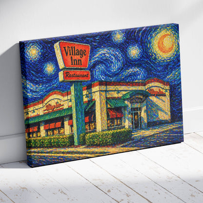 Midnight Pie Run Canvas